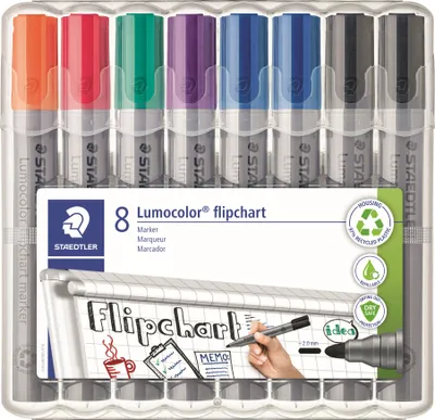 Obrázek produktu pro STAEDTLER 8 STAEDTLER 356 WP8 X Flipchart-Marker farbsortiert 2,0 mm