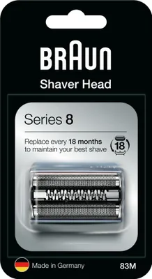 Obrázok produktu pre Braun Series 8 Cassette 83M, Holiaca hlava, 1 hlava/hlavy, Strieborná, 18 mesiace, Braun, Series 8