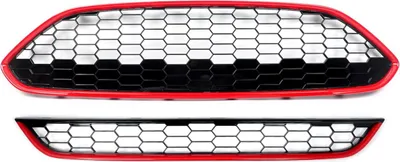 Produktbild von Vorderstoßstange – Grille-Set – Für Ford Fiesta MK7 Facelift (2013-2017) – Auto Zubehör – Obere & Untere Kühlergrille – Sportliche Optik