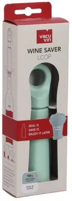 Image de VACU VIN Pompe à vin Loop avec 1 bouchon jade