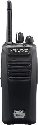 Produktbild von Kenwood TK-3701DE PMR-Funksprechgerät – 48 Kanäle, 446–446,2 MHz, bis zu 16 h Akkulaufzeit, Schwarz