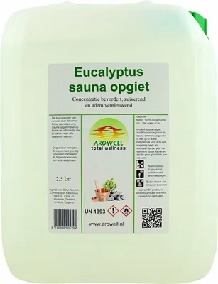 Produktbild von Arowell - Eukalyptus Saunaaufguss Saunaduftaufguss Konzentrat - 2,5 ltr.