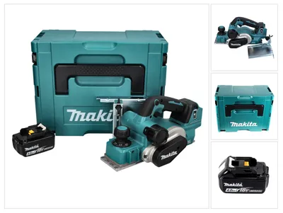 Produktbild von Makita DKP 181 M1J Akku Hobel Falzhobel 82 mm 18 V Brushless + 1x Akku 4,0 Ah + Makpac - ohne Ladegerät