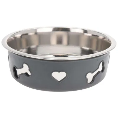 Obrázok produktu pre DOGS COLLECTION miska pre psov miska pre mačky z OCELI na vodu krmivo 21 cm NEKLADIVÁ