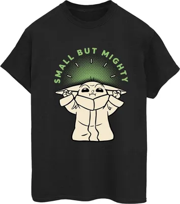 Produktbild von Star Wars - "The Mandalorian Small But Mighty" T-Shirt für Damen BI45891 (3XL) (Schwarz)