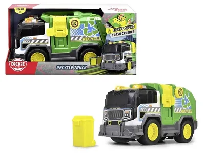 Productafbeelding van Dickie Recyclingtruck inclusief afvalcontainer. Artikelnummer: 203306021