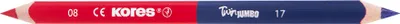 Produktbild von Kores Lehrerbuntstift Twin Jumbo, blau rot, 1 Stift