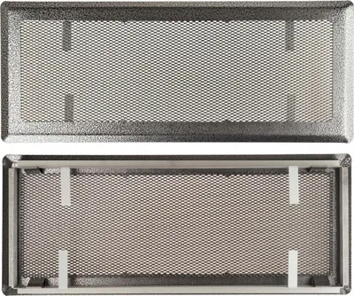 Produktbild von Kaminventilationsgitter 16X45 Cm FEINZ Hochwertige Belüftung Silber Metall