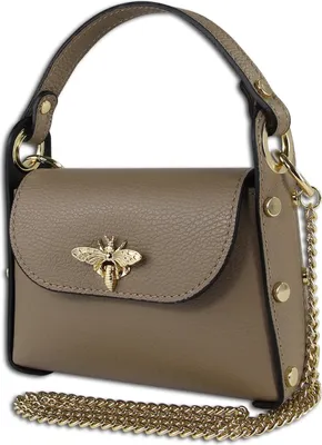 Image de Toscanto Sac en cuir Sac à bandoulière taupe beige OTT817UC
