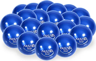 Produktbild von 20 Togu Faszio Bälle local, 4cm Ø - blau