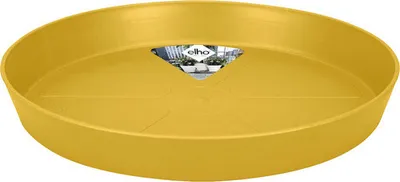Produktbild von Pflanzschale Elho Kunststoff 24,4 x 24,4 x 3,4 cm gelb