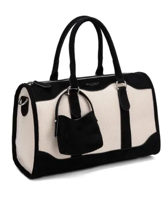 Immagine prodotto di Borsa da donna in ecopelle bicolor, con tracolla removibile