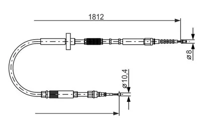 Produktbild von Bosch Seilzug, Feststellbremse  1 987 477 659
