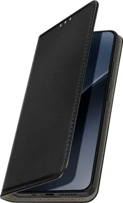 Obrázek produktu pro Avizar, Kryt peněženky pro Xiaomi 15, držák na karty a stojánek, černý