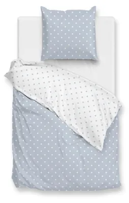 Produktbild von Zohome Bettbezug Baumwolle Punta-di-Cotone - 135x200 cm + 1x Kissenbezug 80x80 cm in Powder-Blue