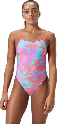 Zdjęcie produktu dla Speedo Allover Digital V-back Swimsuit Blue UK 36 Damski niebieski UK 36