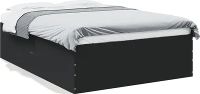 Produktbild von (NEU 2026) Bettgestell moderne, Schwarz 140x200 cm - Holzwerkstoff - Klassische Betten - 50 kg