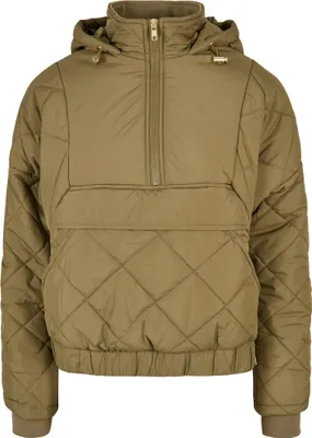 Produktbild von Urban Classics Ladies - Oversized Diamond Jacke oliv - XL
