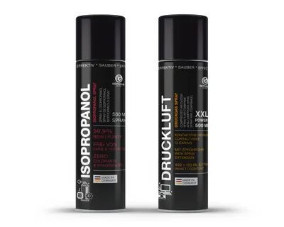Produktbild von OCTOPUS Reinigungsset, Druckluftspray mit Schlauch und Isopropanol Spray 99,9%