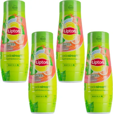 Obrázek produktu pro SodaStream Nápojový sirup Lipton Iced Tea Zelený čaj s citrusy 440 ml (balení 4 ks)