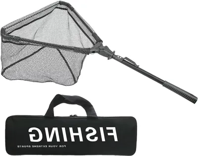Zdjęcie produktu dla Składana siatka do połowu ryb - siatka aluminiowa - do połowu ryb - zwiększona pojemność - 0,5 kg - czarna