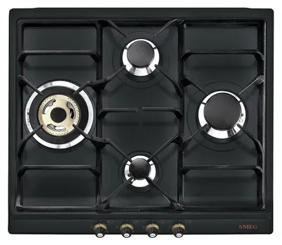 Produktbild von Smeg SR764AO Einbau-Gaskochfeld, 4 Brenner, anthrazit