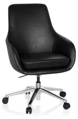 Produktbild von hjh OFFICE Profi Chefsessel BARENO Ergonomischer Bürostuhl mit Armlehnen Leder Drehstuhl für Büro, Zuhause