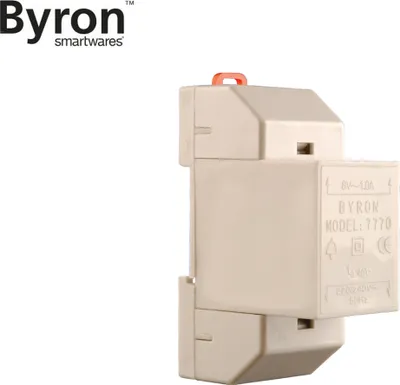 Image de transformateur 8V sur rail DIN pour sonnette de porte filaire, montage sur rail