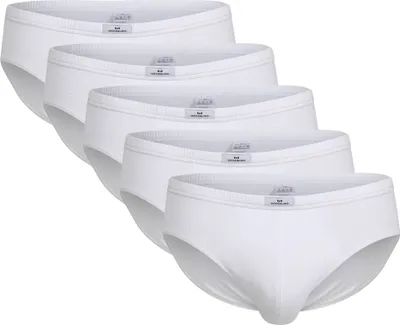 Produktbild von 5er Pack Götzburg Slip M L XL XXL Sportslip Unterhose Brief, Farbe:Weiß, Wäschegröße:L