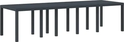 Obrázok produktu pre Záhradný stôl Antracit 300 x 100 x 73 cm polyratan