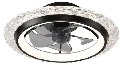 Immagine prodotto di Ventilatore da soffitto, telecomando, funzionamento silenzioso, nero