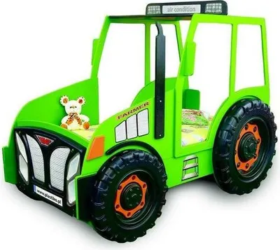Produktbild von Bauer Farmer Truck Kinder Kinderbett Jugendbett Bett Traktor Grün Neu Betten
