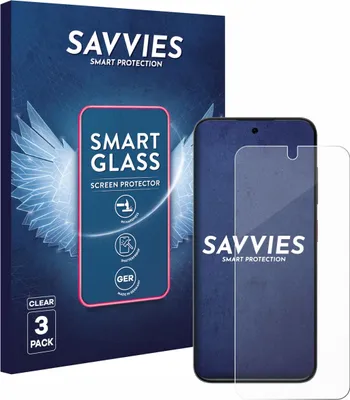 Produktbild von 3x Savvies Schutzglas Folie für ZTE Blade V70 Vita 9H Panzer Schutzfolie Glas Displayschutz klar transparent