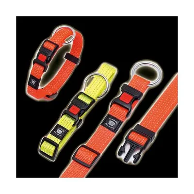 Obrázok produktu pre Karlie ASP reflexný obojok - žltý / 45 - 65 cm