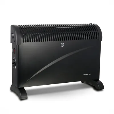 Produktbild von Emerio Konvektor Heizung CH-121858.3 - bis 18 m² - Überhitzungsschutz - 3 Heizstufen - 2000W - Schwarz