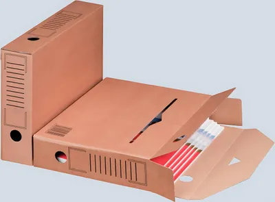 Produktbild von Smartbox Pro Archiv-Ablagebox, Innenmaß: 315 x 65 x 233 mm, Außenmaß: 320 x 67 x 241 mm, braun
