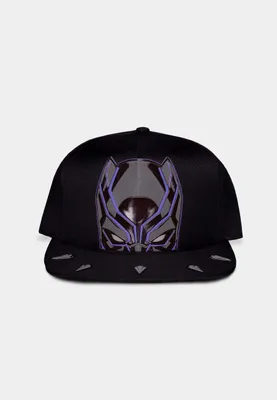 Immagine prodotto di Cappello da baseball Marvel Snapback - Cappello Pantera Nera (nero)
