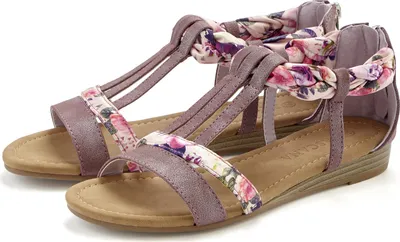Produktbild von LASCANA Sandale Sommerschuh, Sandalette, offener Schuh, lila Größe 35