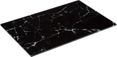 Imagen del producto de Tabla de cortar de vidrio con diseño de mármol negro