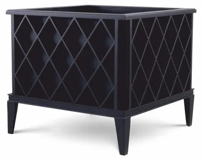 Immagine prodotto di Casa Padrino vaso da fiori nero 76 x 76 x h. 69 cm - Decorazione da giardino