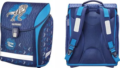 Produktbild von Herlitz Midi Schulranzen Blau Dino für Jungen