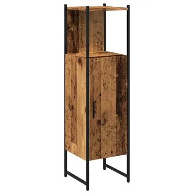 Produktbild von Eleganten-Stil Badschrank 1 PC,Modernes Design,Badmöbel,Badezimmer,Altholz-Optik 33x33x120,5 cm Holzwerkstoff - Spiegelschränke - Möbel26