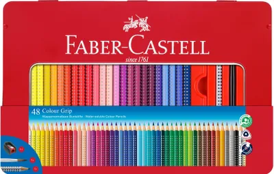 Produktbild von FABER-CASTELL Buntstift Colour Grip 48er-Metalletui