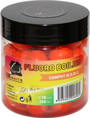 Image de LK Baits Fluoro Boilies 18mm 250ml 04130101