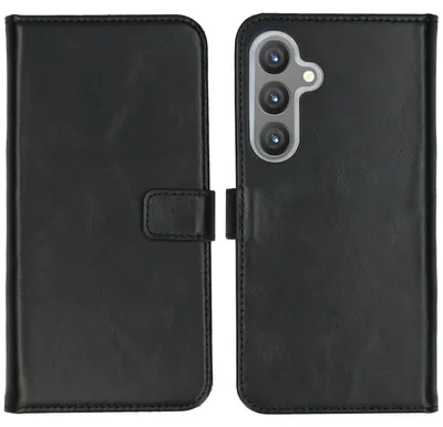 Imagen del producto de Funda de Cuero Auténtico tipo Libro para Samsung Galaxy S24 Plus -