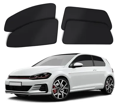 Produktbild von Sonnenschutz Auto Magnetisch für VW Golf 7 2013-2021, Verdunkelung, Sichtschutz, Schwarz, 4 Stück