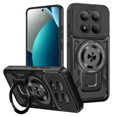 Produktbild von Techsuit - RuggedCam-Hülle mit Kameraschutzabdeckung für Xiaomi Redmi Note 15 Pro 4G - schwarz