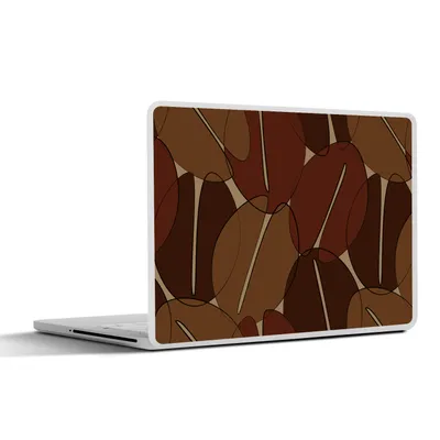 Produktbild von MuchoWow® Laptop Aufkleber Sticker Cover Kaffeebohnen - Muster - Kaffee 40x30 cm - Laptop Dekoration - Selbstklebend