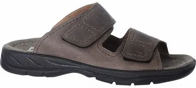 Produktbild von Jomos Herren Leder Pantoletten braun, Extra Weite, Aircomfort-Fußbett, 2326113/48