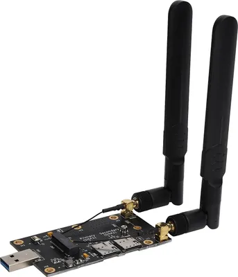 Zdjęcie produktu dla Adapter NGFF (M.2) na USB3.0 ze złączem antenowym gniazda karty SIM dla modułu 3G/4G/5G